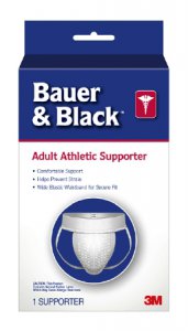 Athletic Supporter Bauer & Black    Medium White