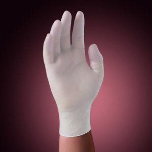 Exam Glove Halyard    Medium NonSterile Vinyl Standard Cuff Length Smooth White Not Rated