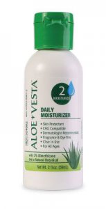 Hand and Body Moisturizer Aloe Vesta   2 oz. Bottle Unscented Lotion CHG Compatible