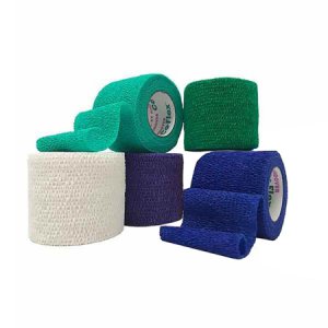 Cohesive Bandage CoFlex   2 Inch X 5 Yard 14 lbs. Tensile Strength Self-adherent Closure Teal / Blue / White / Purple / Green NonSterile