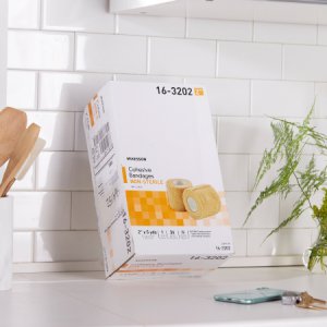 Cohesive Bandage McKesson 2 Inch X 5 Yard Standard Compression Self-adherent Closure Tan NonSterile