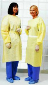 Protective Procedure Gown One Size Fits Most Yellow NonSterile Not Rated Disposable