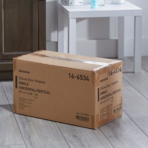 Glove Box Holder McKesson Horizontal or Vertical Mounted 1-Box Capacity Clear 4 X 5-1/2 X 10 Inch Plastic