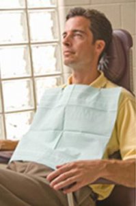 Dental Bib Aqua-Guard   16-1/2 W X 19 L Inch Blue NonSterile