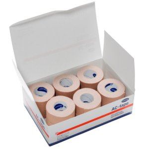 Athletic Tape AC-tape   Mid-Strength Adhesive Cotton 1 Inch X 5 Yard Tan NonSterile