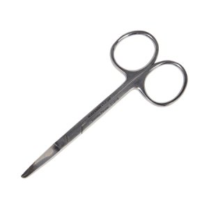 Suture Scissors McKesson Spencer 3-1/2 Inch Office Grade Stainless Steel NonSterile Finger Ring Handle Straight Blunt Tip / Blunt Tip