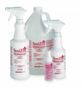 SaniZide Plus   Surface Disinfectant Cleaner Quaternary Based Manual Pour Liquid 1 gal. Jug Ammonia Scent NonSterile
