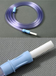 Suction Connector Tubing AMSure   6 Foot Length 0.188 Inch I.D. Sterile Tube to Tube Connector Clear NonConductive PVC