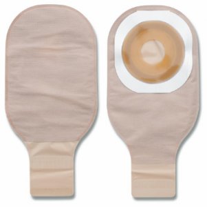 Colostomy Pouch Premier    One-Piece System 12 Inch Length Drainable Flat, Pre-Cut