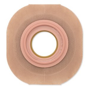Ostomy Barrier New Image    Flextend    Precut, Extended Wear Without Tape 57 mm Flange Red Code System Hydrocolloid 1-1/8 Inch Opening