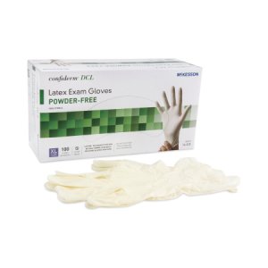Exam Glove McKesson Confiderm   X-Large NonSterile Latex Standard Cuff Length Smooth Ivory Not Rated