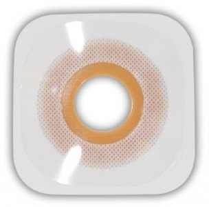 Ostomy Barrier Esteem synergy   Trim to Fit, Standard Wear Stomahesive   White Tape Large Flange Esteem Synergy    System Hydrocolloid Up to 2-3/8 Inch Opening 5 X 5 Inch