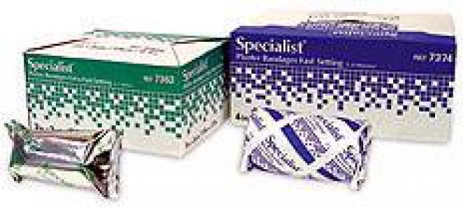 Plaster Splint Specialist   5 X 45 Inch Plaster of Paris White