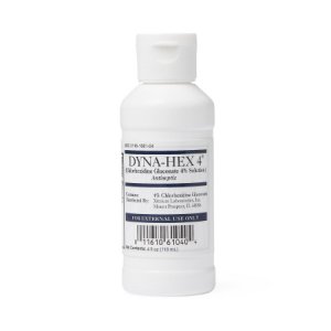 Surgical Scrub Solution Dyna-Hex 4   4 oz. Bottle 4% Strength CHG (Chlorhexidine Gluconate) NonSterile