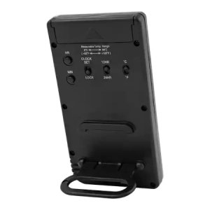 Thermometer / Clock / Humidity Monitor Fisherbrand    Traceable   Fahrenheit / Celsius 32   to 122  F (0   to 50  C) Internal Sensor Flip-out Stand / Wall Mount Battery Operated