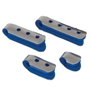 Finger Cot Splint Pull-On Left or Right Hand Blue / Sliver