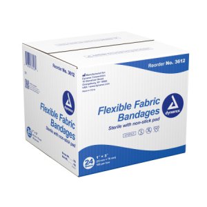 Adhesive Strip Dynarex   1 X 3 Inch Fabric Rectangle Tan Sterile