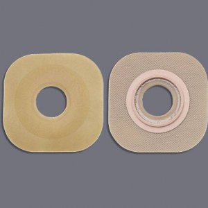 Ostomy Barrier FlexWear    Precut, Standard Wear Without Tape 57 mm Flange Red Code System Hydrocolloid 1-1/2 Inch Opening