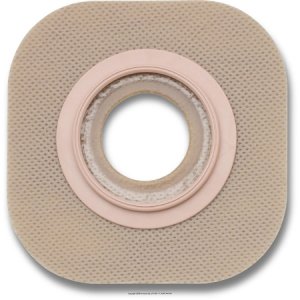 Ostomy Barrier New Image    Flextend    Precut, Extended Wear Adhesive Tape 44 mm Flange Green Code System Hydrocolloid 1-1/4 Inch Opening