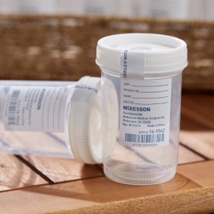 Specimen Container for Pneumatic Tube Systems McKesson 120 mL (4 oz.) Screw Cap Sterile