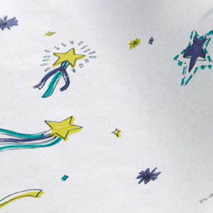 Table Paper Stars of Hope   21 Inch Width White Crepe