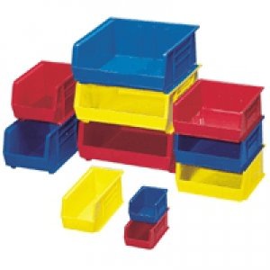Storage Bin AkroBins   Blue Plastic 7 X 8-1/4 X 14-3/4 Inch