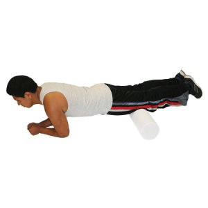 CanDo   Round Therapy Foam Roller White Polyethylene Foam 6 X 36 Inch