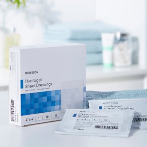 Hydrogel Dressing McKesson 4 X 4 Inch Square Sterile