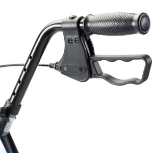 Bariatric 4 Wheel Rollator drive    Go-Lite Blue Adjustable Height / Folding Steel Frame