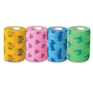 Cohesive Bandage CoFlex   NL 2 Inch X 5 Yard 12 lbs. Tensile Strength Self-adherent Closure Kid Design (Assorted Print) NonSterile