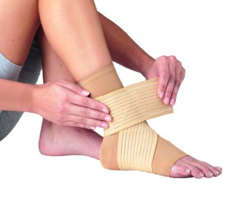 Ankle Support PROCARE   Double Strap Medium Pull-On / Hook and Loop Closure Foot