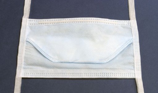 Surgical Mask Cardinal Health    Duckbill Tie Closure One Size Fits Most Blue NonSterile ASTM Level 1 Adult