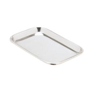 Instrument Tray Miltex   Non Perforated Mayo Stainless Steel 23/32 X 6-1/2 X 10 Inch