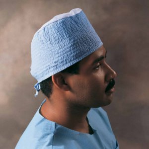 Surgeon Cap One Size Fits Most Blue Tie Closure
