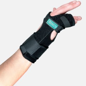Hand / Finger Brace TKO   Standard Neoprene / Nylon / UBL Right Hand Black One Size Fits Most
