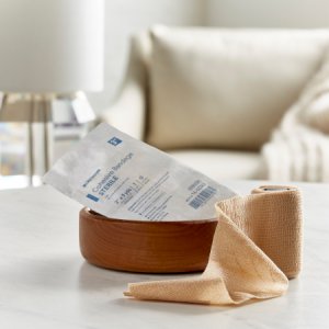 Cohesive Bandage McKesson 3 Inch X 5 Yard Standard Compression Self-adherent Closure Tan Sterile
