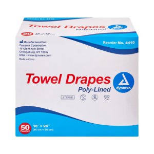 General Purpose Drape dynarex   Towel Drape 18 W X 26 L Inch Sterile