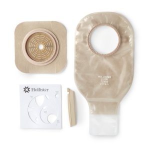 Ileostomy / Colostomy Pouch New Image    Two-Piece System 12 Inch Length Drainable Flat, Trim to Fit