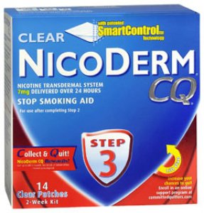 Stop Smoking Aid Nicoderm CQ   7 mg Strength Transdermal Patch