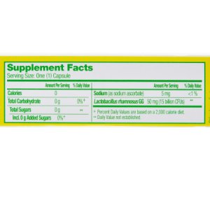 Probiotic Dietary Supplement Culturelle   30 per Bottle Capsule