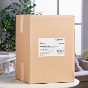 Sterilization Pouch McKesson Argent    Sure-Check   Ethylene Oxide (EO) Gas / Steam 12 X 18 Inch Transparent / Blue Self Seal Paper / Film