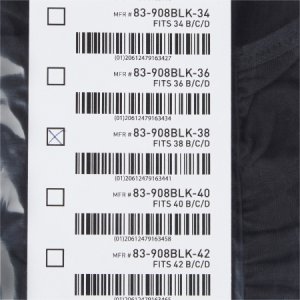 Post-Surgical Bra McKesson Black 38 Inch