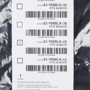 Post-Surgical Bra McKesson Black 40 Inch