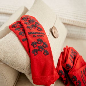 Slipper Socks McKesson Terries    X-Large Red Above the Ankle