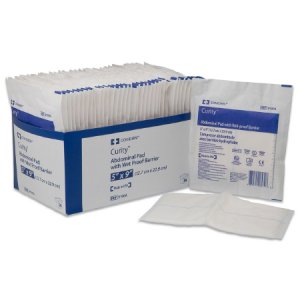 Abdominal Pad Curity    Nonwoven Fluff 7-1/2 X 8 Inch Rectangle NonSterile