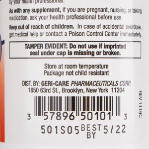 Multivitamin Supplement Geri-Care   Tablet 100 per Bottle