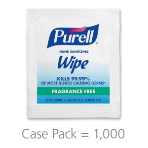 Hand Sanitizing Wipe Purell   1,000 Count Ethyl Alcohol Wipe Individual Packet