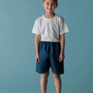 Exam Shorts MediShorts   Small Navy Blue Nonwoven Pediatric Disposable