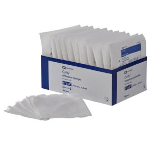 Nonwoven Sponge Curity    Polyester / Rayon 4-Ply 4 X 4 Inch Square Sterile