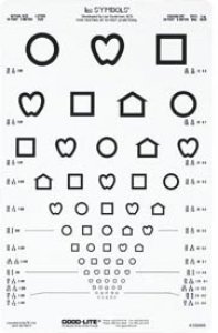 Eye Chart Lea Symbols   10 Foot Measurement Acuity Test